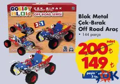 GOKİDY OYUNCAK BLOK METAL ÇEK-BIRAK OFF ROAD ARAÇ indirimli fiyat GOKİDY OYUNCAK BLOK METAL ÇEK-BIRAK OFF ROAD ARAÇ fiyat ve kampanya bilgisi